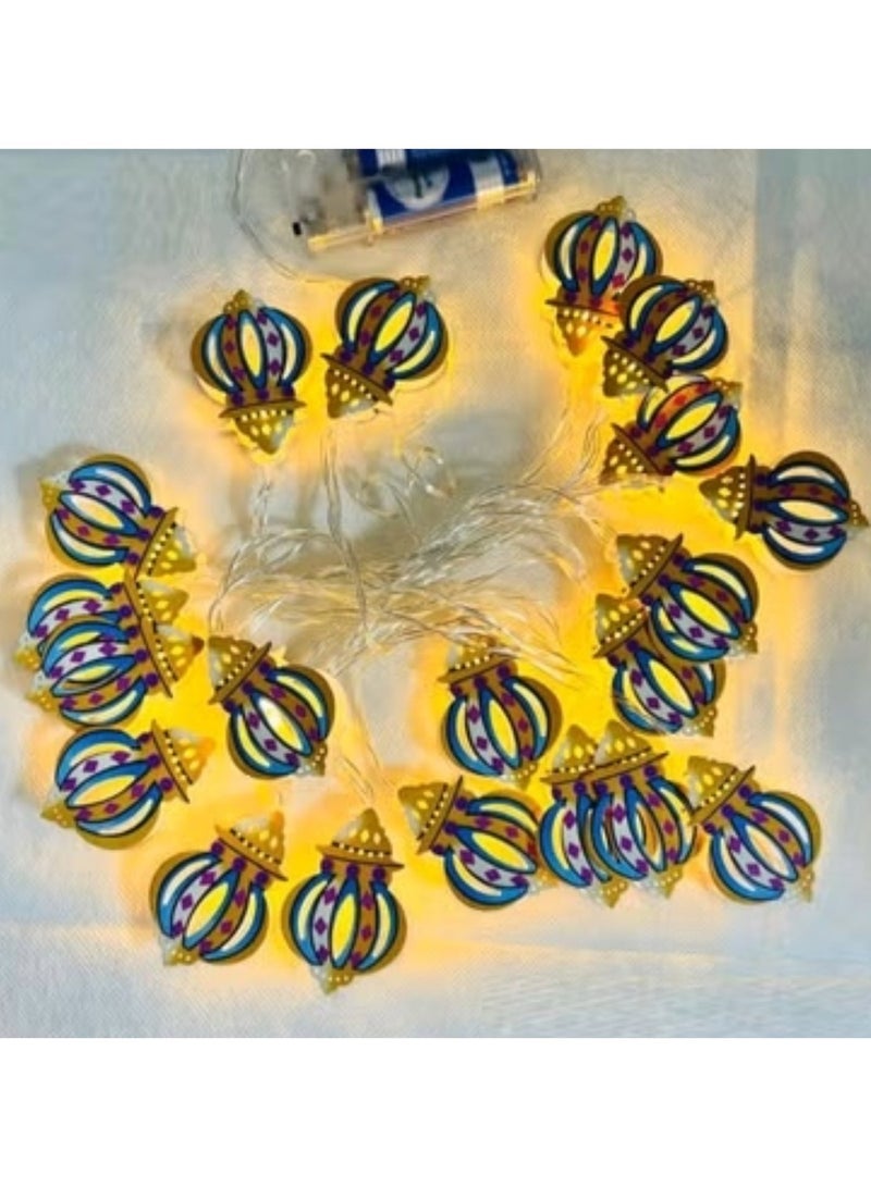 Boxwoods Ramadan And Eid Decorative String 20 LED Lights - Image 1